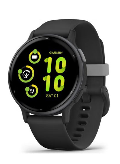Vivoactive 5 - 42MM - Up To 11 Days Battery Life - 1.2"inch Amoled Display, Scratch Resistant, Corning® Gorilla® Glass 3, Heart Rate Monitor, Stress Tracking, Advanced GPS Features, Built-in GNSS and Sports App, iOS and Android Compatible Black