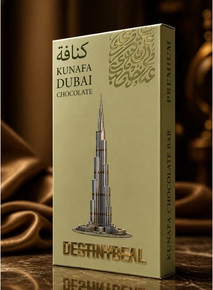 Destinydeal Pistachio Kunafa Dubai Chocolate – 200g