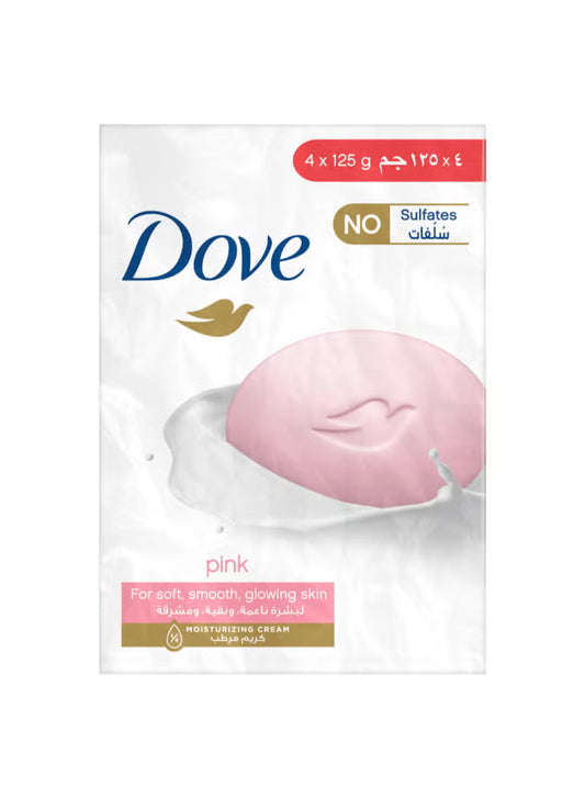 Dove Beauty Cream Soap Bar Pack Of 4 Pink 125grams