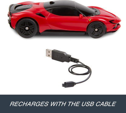 Hot Wheels RC 1:64 Ferrari SF90 Stradale Assetto Fiorano Battery-Powered Remote-Control Car