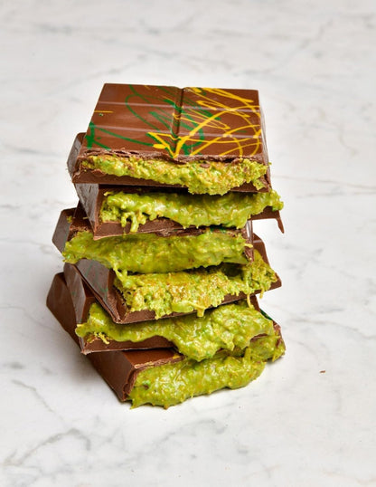 FEX | Pistachio Kunafa Chocolate Bar 230g | Dubai Chocolate | Pistachio Cream Filling| Freshly Made with Premium Ingredients