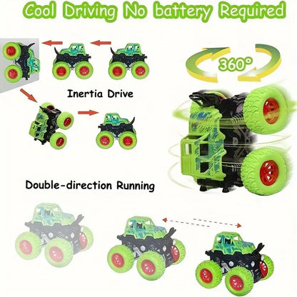 Monster Truck Toys for Boys and Girls, Friction Powered Toy Cars, Push and Go Toy Cars