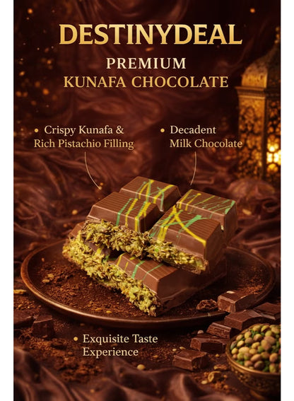 Destinydeal Pistachio Kunafa Dubai Chocolate – 200g
