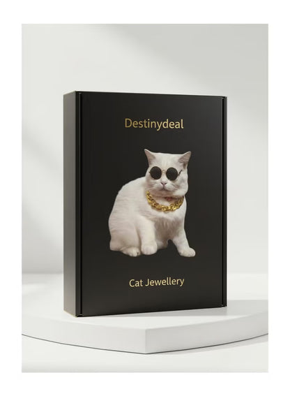 Pet Necklace & Glasses Set for Cats