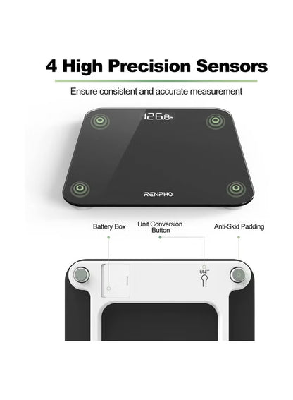 Digital Scales For Body Weight - Black
