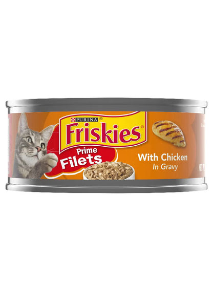 Purina Friskies Prime Filets Chicken Wet Cat Food 156grams