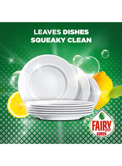 Fairy Plus Lemon Dishwashing Liquid Soap With Alternative Power To Bleach Pack of 2
