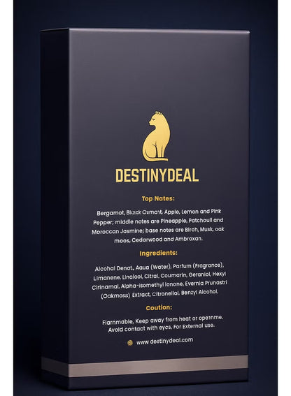 Destinydeal EDU Eau de Parfum is a premium unisex fragrance with a long-lasting fresh woody scent. Designed for modern men and women, this 50ml perfume delivers elegance, confidence, and all-day freshness.