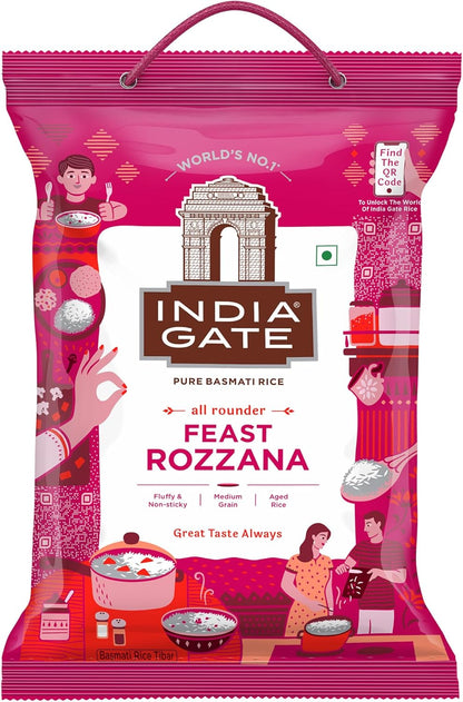 India Gate Feast Rozzana Basmati Rice 4x5 kg