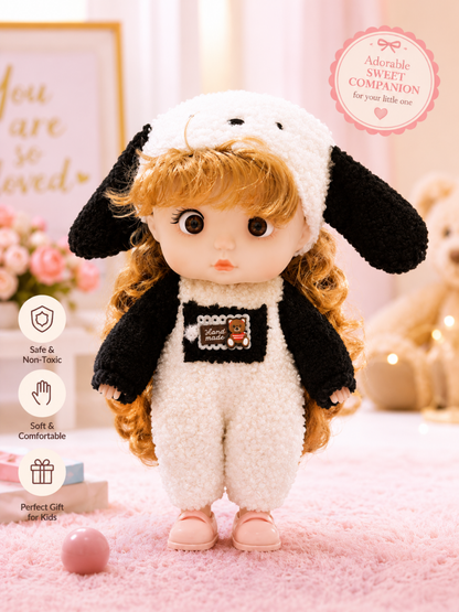 Doll Pretty Girl baby Doll for Kids, Soft Fashion Doll with Cute Outfit, Gift Toy for Girls, 3+ Ages