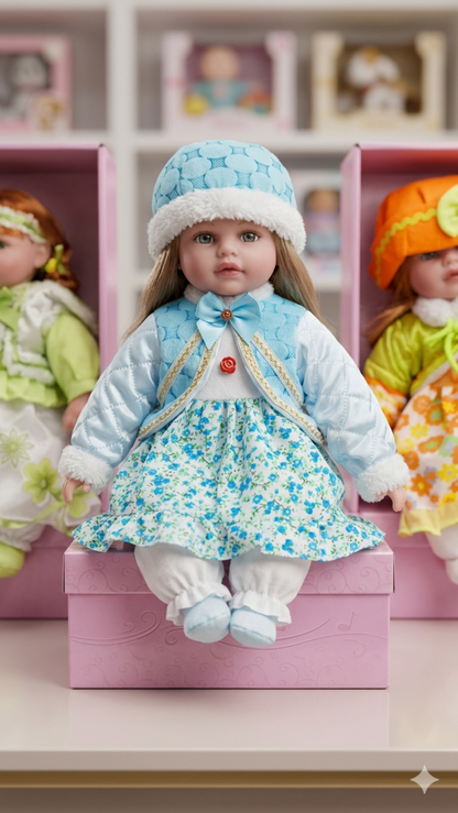 Doll Pretty Girl baby Doll for Kids, Soft Fashion Doll with Cute Outfit, Gift Toy for Girls, 3+ Ages