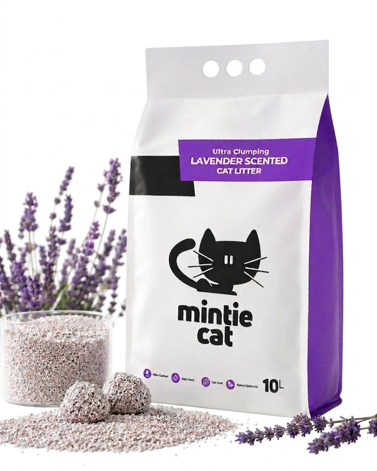 Mintie Cat Litter Lavender Scent 10L – Odor Control Cat Litter for Everyday Use