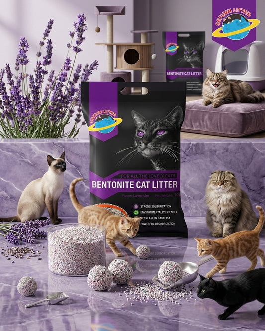 Saturn Litter Lavender Scent 10L – Odor Control Cat Litter
