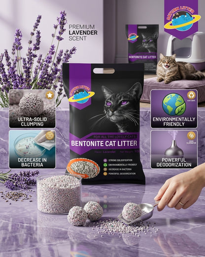 Saturn Litter Lavender Scent 10L – Odor Control Cat Litter