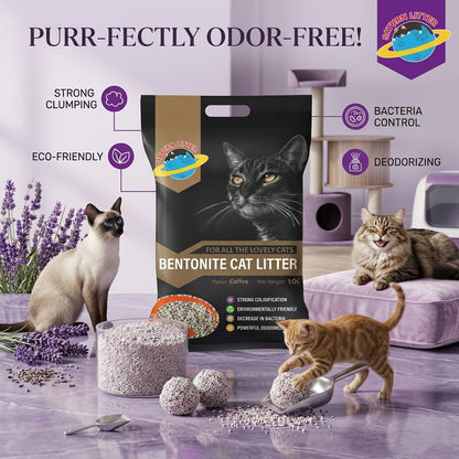 Saturn Litter Coffee Scent 10L – Odor Control Cat Litter