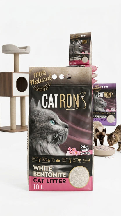 CATRON Cat Litter – Baby Powder Scent, 10L