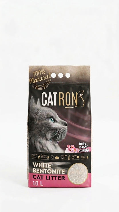 CATRON Cat Litter – Baby Powder Scent, 10L
