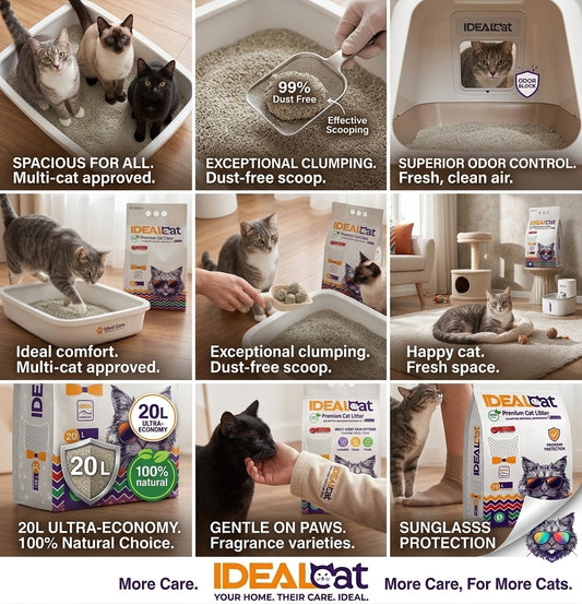 IDEALCAT Premium cat litter 10L