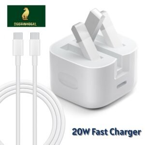 Destinydeal IPhone 20W Fast Charger | USB C Wall Fast Charger with USB C to Lightning Cable 1M Compatible with iPhone 14/14 Pro/14 Pro Max/13/12/SE2020/11/XR/XS Max/X/iPad